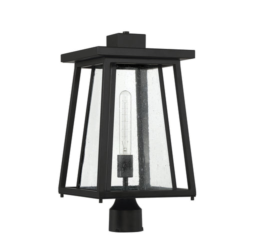 Savoy House 5-2024-BK One Light Outdoor Post Lantern, Matte Black (2)