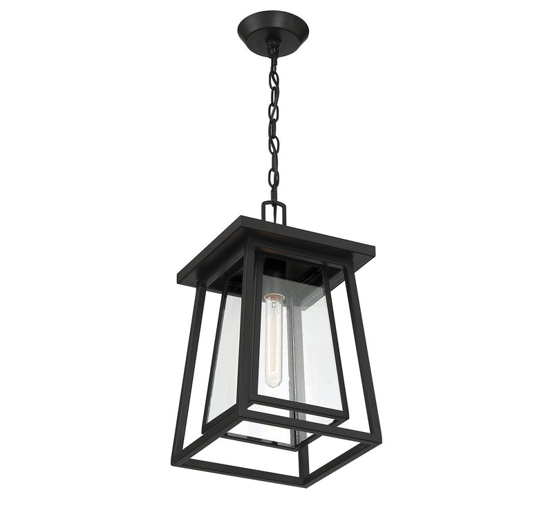 Savoy House 5-2025-BK One Light Outdoor Hanging Lantern, Matte Black (4)