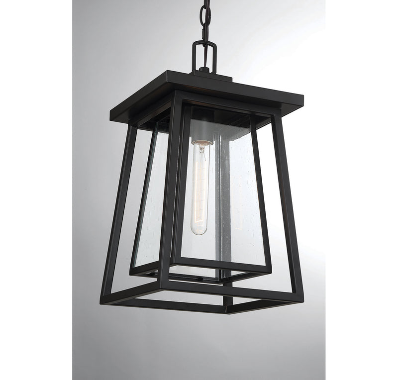Savoy House 5-2025-BK One Light Outdoor Hanging Lantern, Matte Black (6)