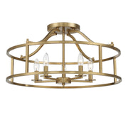 Savoy House 6-1679-5-322 Five Light Semi Flush Mount, Warm Brass (3)