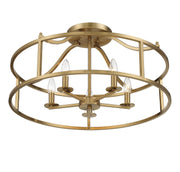 Savoy House 6-1679-5-322 Five Light Semi Flush Mount, Warm Brass (4)