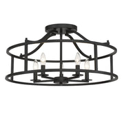 Savoy House 6-1679-5-89 Five Light Semi Flush Mount, Matte Black (3)