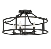 Savoy House 6-1679-5-89 Five Light Semi Flush Mount, Matte Black (5)