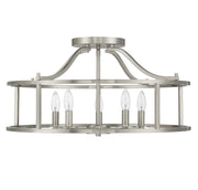 Savoy House 6-1679-5-SN Five Light Semi Flush Mount, Satin Nickel (2)