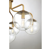 Savoy House 6-1951-6-322 Six Light Semi-Flush Mount, Warm Brass (6)