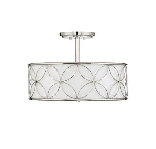 Savoy House 6-1953-4-109 Four Light Semi-Flush Mount, Polished Nickel (2)
