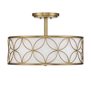 Savoy House 6-1953-4-322 Four Light Semi-Flush Mount, Warm Brass (2)