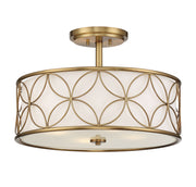 Savoy House 6-1953-4-322 Four Light Semi-Flush Mount, Warm Brass (3)