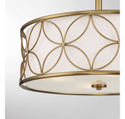 Savoy House 6-1953-4-322 Four Light Semi-Flush Mount, Warm Brass (5)