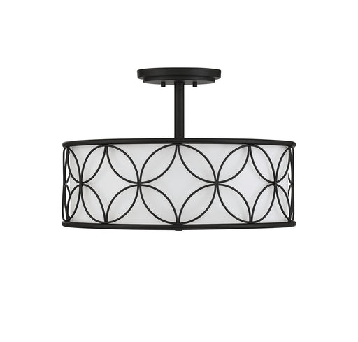 Savoy House 6-1953-4-89 Four Light Semi-Flush Mount, Matte Black (2)