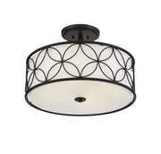 Savoy House 6-1953-4-89 Four Light Semi-Flush Mount, Matte Black (4)
