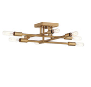 Savoy House 6-7003-8-322 Eight Light Semi-Flush Mount, Warm Brass (3)