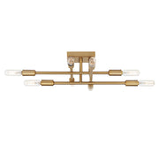 Savoy House 6-7003-8-322 Eight Light Semi-Flush Mount, Warm Brass (5)