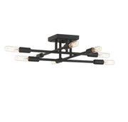 Savoy House 6-7003-8-89 Eight Light Semi-Flush Mount, Matte Black (3)