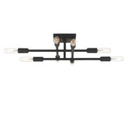 Savoy House 6-7003-8-89 Eight Light Semi-Flush Mount, Matte Black (5)