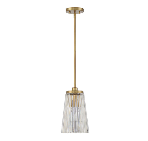 Savoy House 7-1742-1-322 One Light Pendant, Warm Brass (2)