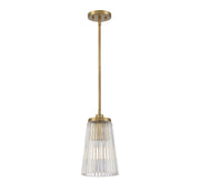 Savoy House 7-1742-1-322 One Light Pendant, Warm Brass (3)