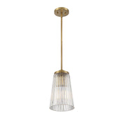 Savoy House 7-1742-1-322 One Light Pendant, Warm Brass (4)