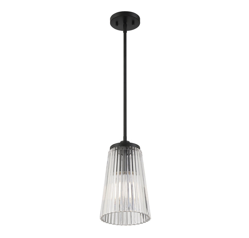 Savoy House 7-1742-1-89 One Light Pendant, Matte Black (4)