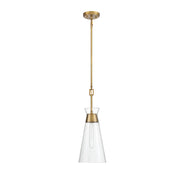 Savoy House 7-1831-1-322 One Light Pendant, Warm Brass (2)
