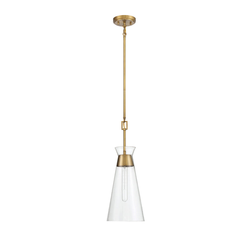 Savoy House 7-1831-1-322 One Light Pendant, Warm Brass (2)