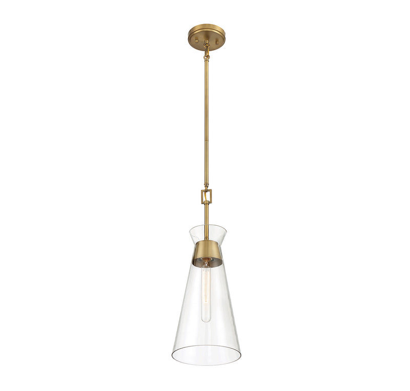 Savoy House 7-1831-1-322 One Light Pendant, Warm Brass (4)