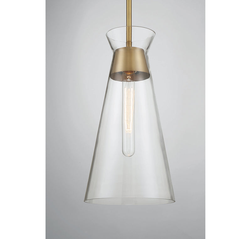 Savoy House 7-1831-1-322 One Light Pendant, Warm Brass (5)