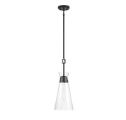 Savoy House 7-1831-1-89 One Light Pendant, Matte Black (2)