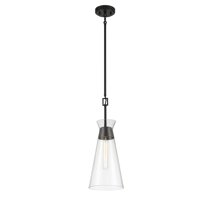 Savoy House 7-1831-1-89 One Light Pendant, Matte Black (3)
