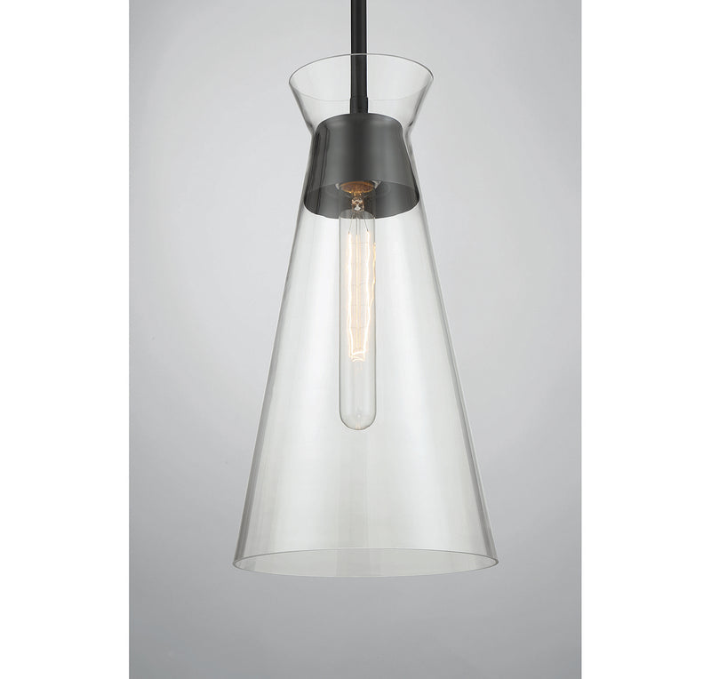 Savoy House 7-1831-1-89 One Light Pendant, Matte Black (5)