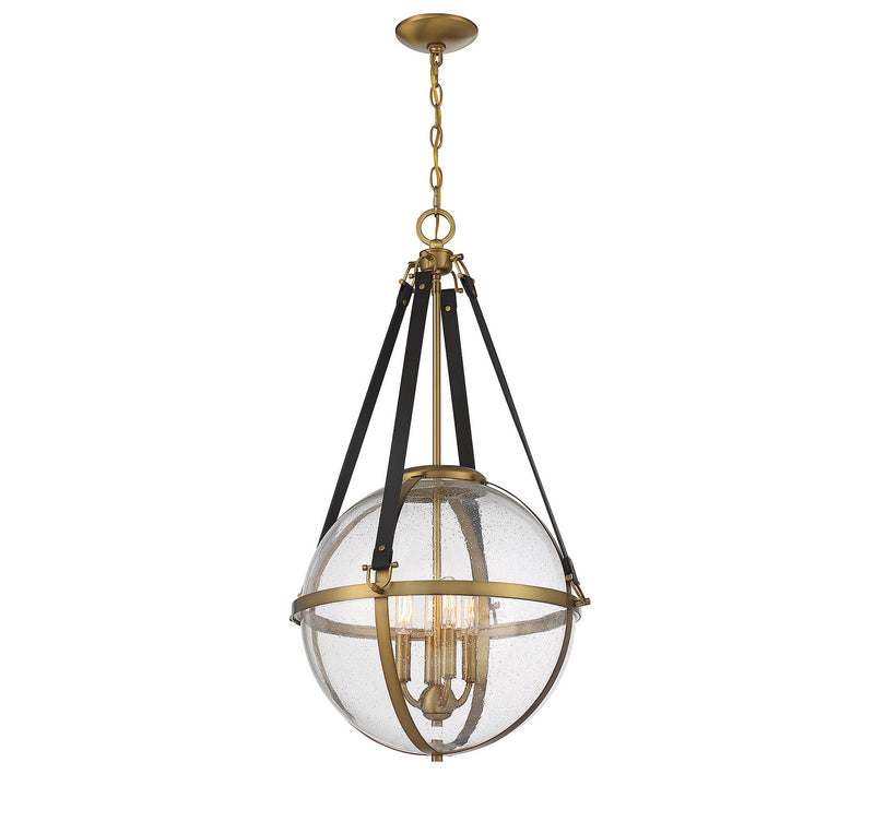 Savoy House 7-1836-4-322 Four Light Pendant, Warm Brass (3)