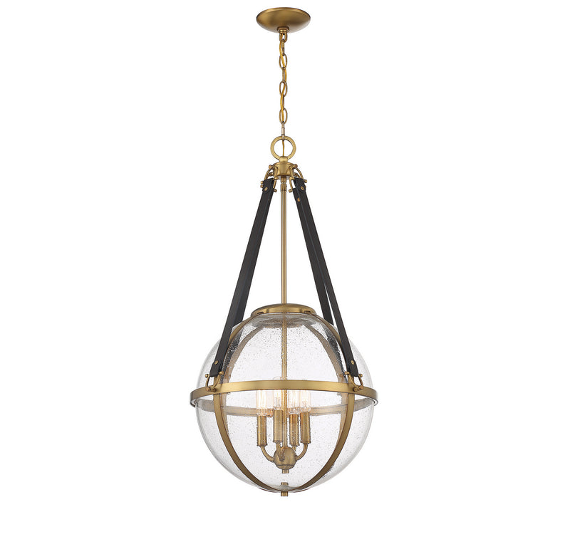 Savoy House 7-1836-4-322 Four Light Pendant, Warm Brass (5)
