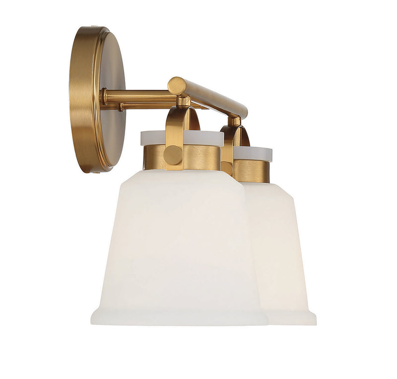 Savoy House 8-1627-2-322 Two Light Bathroom Vanity, Warm Brass (5)