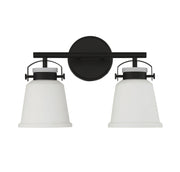 Savoy House 8-1627-2-BK Two Light Bathroom Vanity, Matte Black (2)