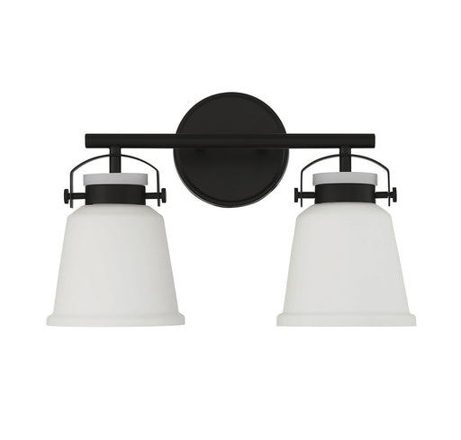 Savoy House 8-1627-2-BK Two Light Bathroom Vanity, Matte Black (2)