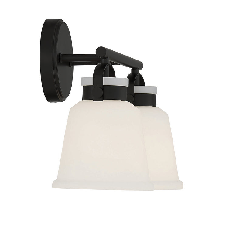 Savoy House 8-1627-2-BK Two Light Bathroom Vanity, Matte Black (5)