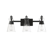 Savoy House 8-1830-3-BK Three Light Bathroom Vanity, Matte Black (2)