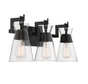 Savoy House 8-1830-3-BK Three Light Bathroom Vanity, Matte Black (4)