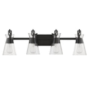 Savoy House 8-1830-4-BK Four Light Bathroom Vanity, Matte Black (2)