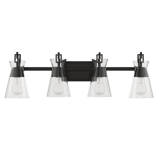 Savoy House 8-1830-4-BK Four Light Bathroom Vanity, Matte Black (2)