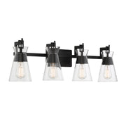 Savoy House 8-1830-4-BK Four Light Bathroom Vanity, Matte Black (3)