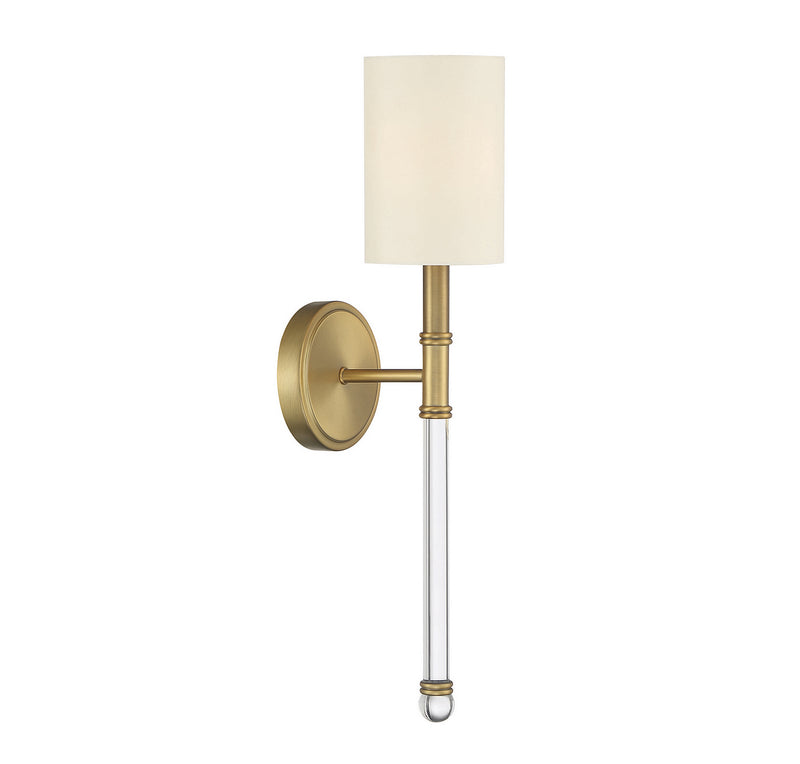 Savoy House 9-101-1-322 One Light Wall Sconce, Warm Brass (4)
