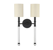 Savoy House 9-103-2-89 Two Light Wall Sconce, Matte Black (2)