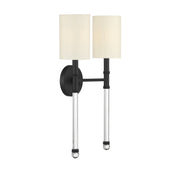 Savoy House 9-103-2-89 Two Light Wall Sconce, Matte Black (4)