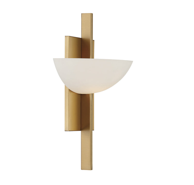 Savoy House 9-1615-1-322 One Light Wall Sconce, Warm Brass (4)