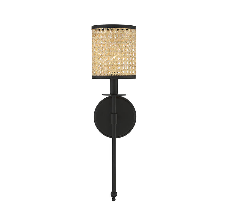Savoy House 9-1649-1-89 One Light Wall Sconce, Matte Black (3)