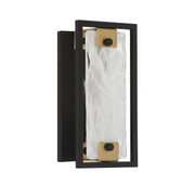 Savoy House 9-1697-1-143 One Light Wall Sconce, Matte Black w/Warm Brass (2)