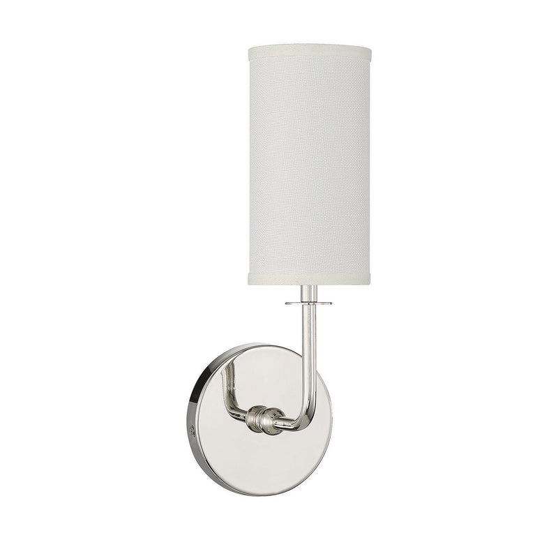 Savoy House 9-1755-1-109 One Light Wall Sconce, Polished Nickel (2)