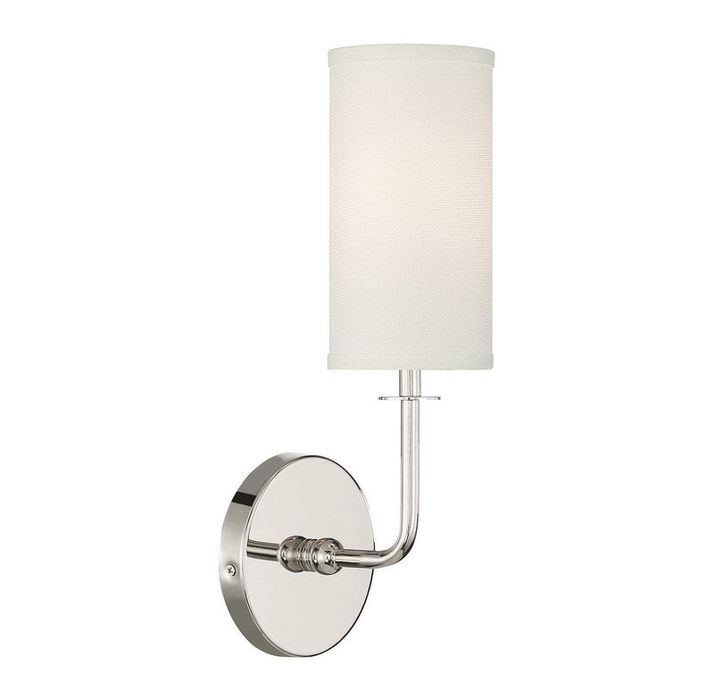 Savoy House 9-1755-1-109 One Light Wall Sconce, Polished Nickel (4)