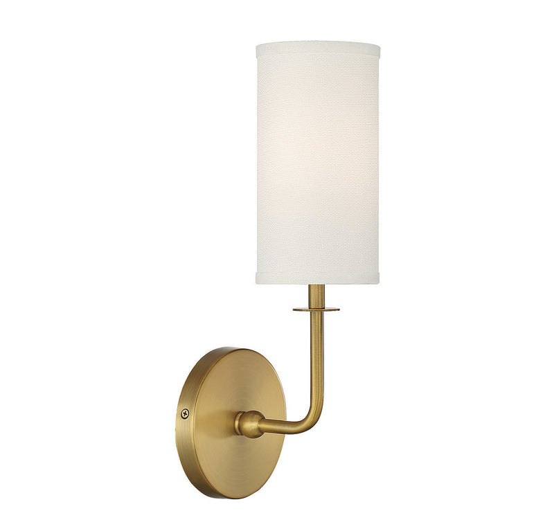 Savoy House 9-1755-1-322 One Light Wall Sconce, Warm Brass (4)